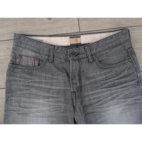 HUGO BOSS ORANGE25‎ Men's Jeans Size W34 L33 Regular Fit Straight Grey - Picture 2 of 6